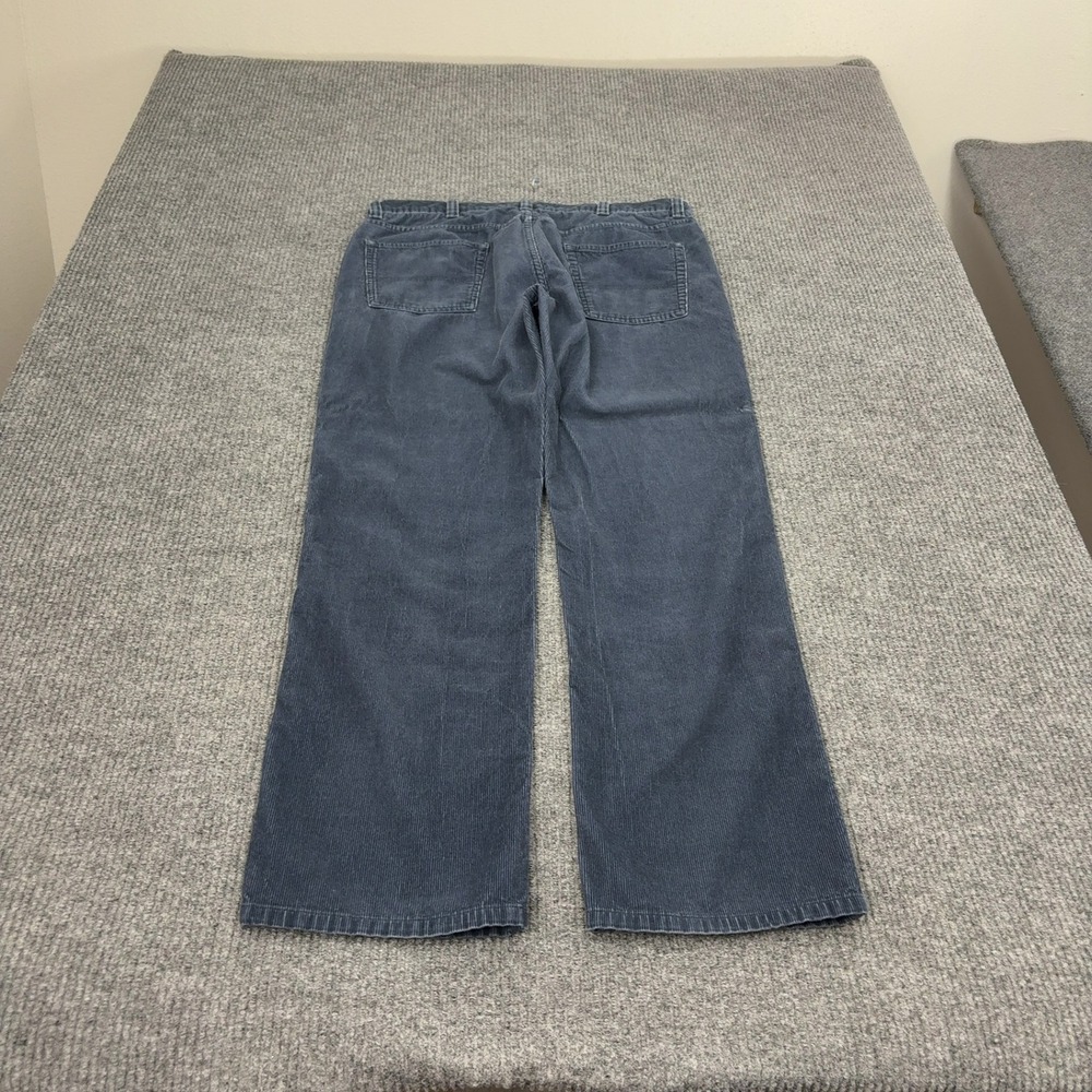 LL Bean Corduroy Pants Mens 36x32 Blue Cotton Standard Fit Straight Outdoor - Picture 5 of 7